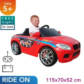 Gambar Free Ongkir Se Jawa Ocean Toy Ride On PMB Mobil Aki M9188 Beem Racer Mainan Anak   Merah