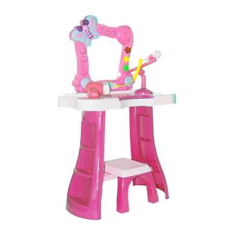 Gambar Free Ongkir Se Jawa Ocean Toy Table Make Up Vanity Set Mainan Edukasi Anak   Pink