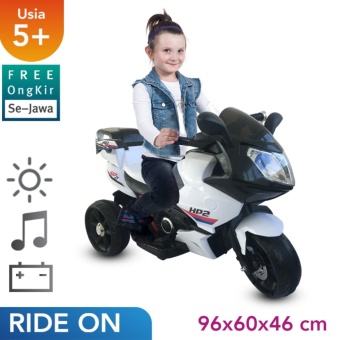 Gambar Free Ongkir Se Jawa Ocean Toy Yotta Ride On Motor Aki Mainan Anak FB6187   Putih