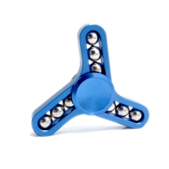 Gambar Great Premium Fidget Spinner Hands Tri Sides Fidget 9 Ball Limited Edition   Blue
