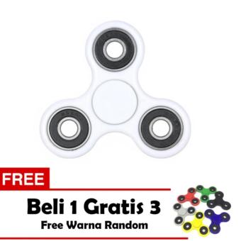 ANGEL Fidget Spinner Hand Toys Mainan Tri-Spinner EDC Ceramic Ball Focus Games - Putih