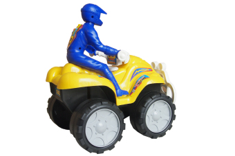 Gambar Ocean Toy Motor ATV + Orang Mainan Anak OCT6007BC   Kuning