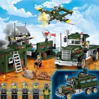 Gambar Pencerahan militer baru seri pendidikan blok bangunan tangki