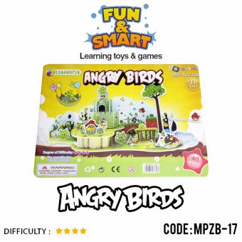 Gambar Puzzle Super 3D Angry Birds   Mainan Edukatif   MPZB 17