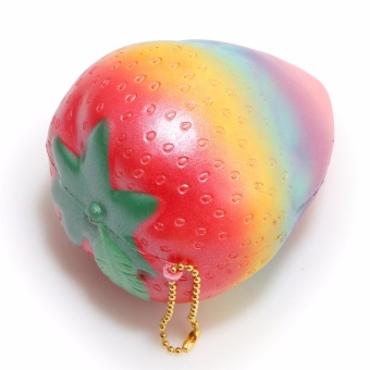 Gambar squishy strawberry jumbo rainbow