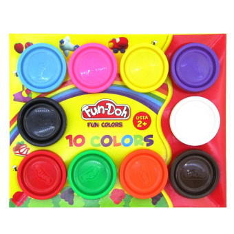 Gambar TSH Fun Doh Lilin Mainan Refill 10 Warna   Multi Colour