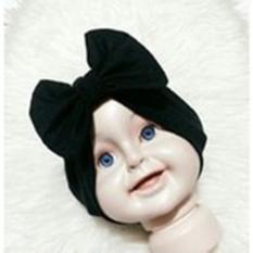 Turban Pita Bayi & Anak (pakaian anak perempuan hijab kerudung gamis) - Hitam
