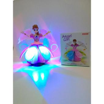 Gambar WLW888 Boneka Mainan Angel Girl Nyanyi Music Goyang   Lampu Projektion  Projection
