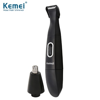 Gambar 2 in 1 Battery Electric Nose Ear Hair Trimmer Body Hair for Pubes Armpit Leg Neck Trimmer Care   intl