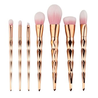 7pcs Makeup Brushes Set Unicorn Thread Diamond Gradient Color Cosmetic Brushes - intl - 2 ...