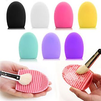 Gambar AIUEO   Brush Egg Cleaning Brush Tool Beauty Makeup Tools   Multicolor