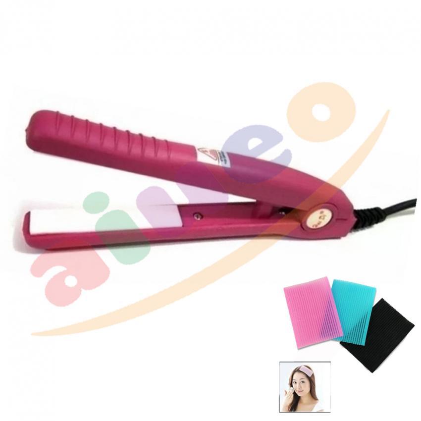 AIUEO - Haidi Catokan Mini Pelurus Rambut - Pink Bundling Dariya Hair Penahan Rambut Dan Poni