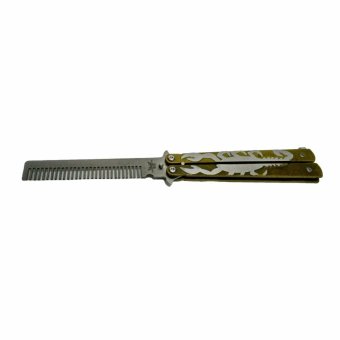 Benchmade Balisong Scorpion Gold Butterfly Comb / Sisir LipatStainless Benchmade Balisong Scorpion Gold Butterfly Comb / Sisir LipatStainless