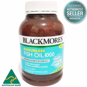 Gambar Blackmores Odourless Fish Oil BPOM SI 400 Capsules Minyak IkanOmega 3