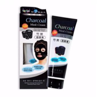 Gambar Charcoal Mask Cream Black Masker Komedo Blackhead [Biru]