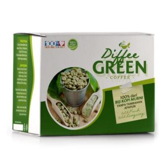 Gambar Diffee Green Coffee   100% Murni Kopi Hijau Pelangsing Original  isi 25 Sachet