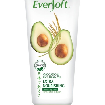Gambar eversoft avocado * rice bran oil Facial Cleanser 195gram