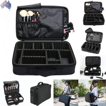 Gambar George Store Hot Sell Portable Makeup Brush Bag Case Cosmetic Pouch Storage Organizer Holder Travel Black   intl