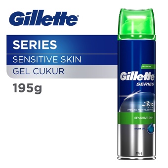 Gambar Gillette Gel Shave Sensitive   195gr