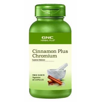 Gambar GNC Herbal Plus Cinnamon Plus Chromium   60 kapsul (184802)