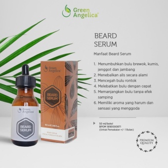 Gambar Green Angelica Beard Serum Obat Penumbuh Jenggot cepat | Obat penumbuh kumis herbal