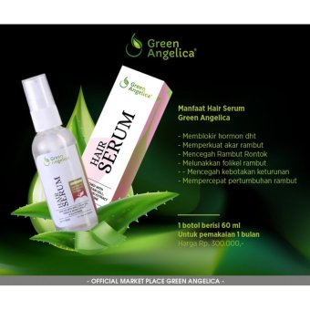 Gambar Green Angelica Paket Hair Serum DHT Treatment Penyubur rambut rontok   Obat penumbuh rambut (Isi 3 Pcs Serum)