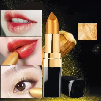 Gambar [IMPORT] Lipstick 2in1 Gold   Eyeshadow Emas Glitter