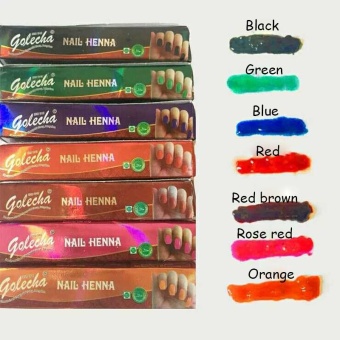 Indian GOLECHA8 Color Helena Hana Tattoo Nail Polish Natural Plant Manicure Nail Armor 5 G Independent Outfit - Intl Januari 2019 - 4 Indian GOLECHA8 color Helena hana tattoo nail polish natural plant manicure nail armor 5 g independent outfit - intl - 4