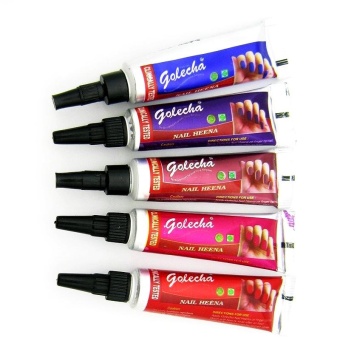 Indian GOLECHA8 Color Helena Hana Tattoo Nail Polish Natural Plant Manicure Nail Armor 5 G Independent Outfit - Intl Januari 2019 - 2 Indian GOLECHA8 color Helena hana tattoo nail polish natural plant manicure nail armor 5 g independent outfit - intl - 2
