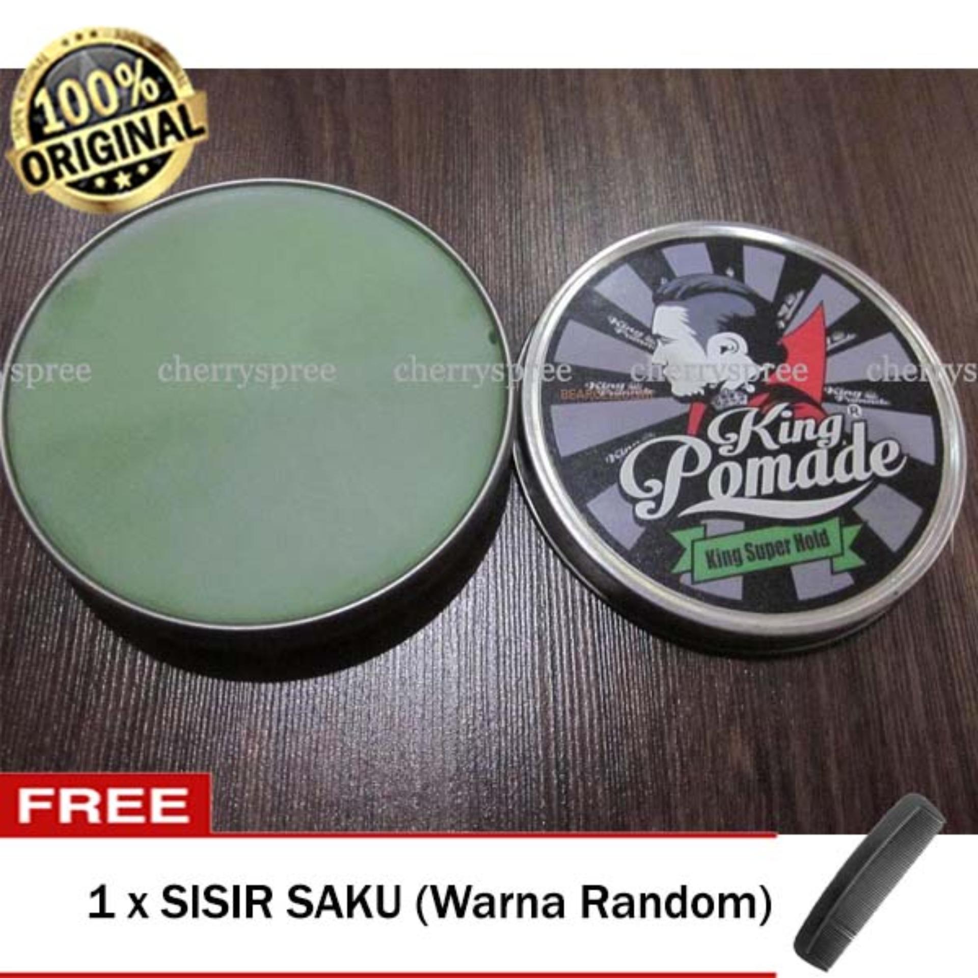 King Pomade Ukuran Sedang Super Hold Aroma Melon Oil Based Medium Hold Shine - 2.4oz King Pomade Ukuran Sedang Super Hold Aroma Melon Oil Based Medium Hold Shine - 2.4oz