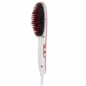 KUNPENG LCD Display Electric Straight Hair Comb Brush White AU - intl KUNPENG LCD Display Electric Straight Hair Comb Brush White AU - intl