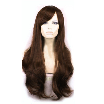La Vie Rambut Sintetis Lembut Gelombang Panjang Penuh Renda Seksi Cosplay Wig Wanita (Coklat Gelap) La Vie Rambut Sintetis Lembut Gelombang Panjang Penuh Renda Seksi Cosplay Wig Wanita (Coklat Gelap)