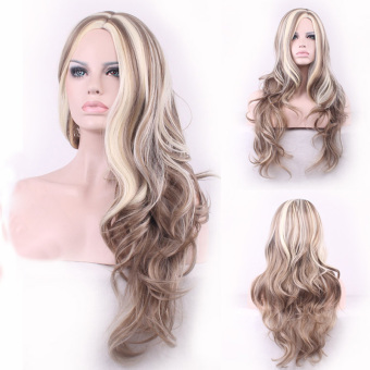 La Vie Seksi Panas Yang Ikal Panjang Alami Serat Sintetis 24 Perempuan Wig Keriting (Krem) La Vie Seksi Panas Yang Ikal Panjang Alami Serat Sintetis 24 Perempuan Wig Keriting (Krem)