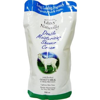 Gambar Leivy Shower Cream Reffill Goat s Milk 900 Ml   Sabun PelembabKulit, Mencegah Kulit Kering, Moisturizing