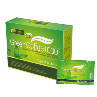 Gambar Leptin Green Coffee 1000 Kopi Diet Kopi Organik Pelangsing Original   18 Sachets