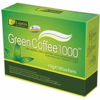 Gambar Leptin Green Coffee 1000 Kopi Diet Kopi Organik Pelangsing Original   18 Sachets