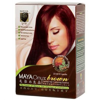 Maya Onyx Shampoo Warna Coklat - Brown Maya Onyx Shampoo Warna Coklat - Brown