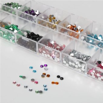 Moonar 3000 Buah Nail Art Berlian Imitasi 2 Mm Putaran Dimante Permata 12warnd Dengan Pinset Alat Januari 2019 - 3 Moonar 3000 buah Nail Art berlian imitasi 2 mm putaran Dimante Permata 12warnd dengan pinset alat - 3