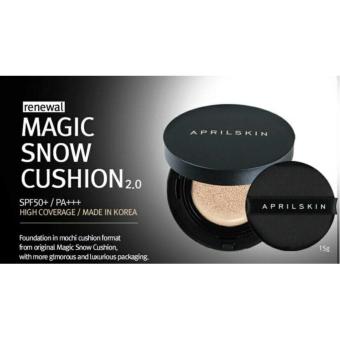 NEW APRILSKIN April Skin Magic Snow Cushion Black 2.0 Mochi RENEWAL Bedak Makeup Foundation Make Up Korea Best Seller - Light Beige Maret 2019 - 5 NEW APRILSKIN April Skin Magic Snow Cushion Black 2.0 Mochi RENEWAL Bedak Makeup Foundation Make up Korea Best Seller - Light Beige - 5