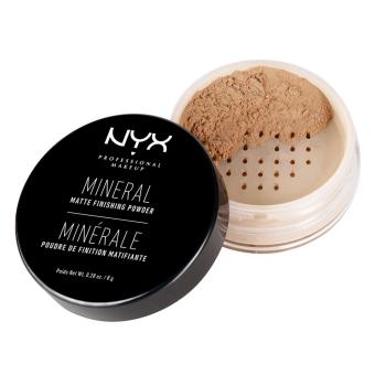 Gambar NYX Professional Makeup Mineral Finishing Powder Medium Dark   Bedak Tabur Untuk Kulit Normal dan Berminyak Menyerap Minyak Berlebih (Shine Oil Free) Hasil Akhir Matte