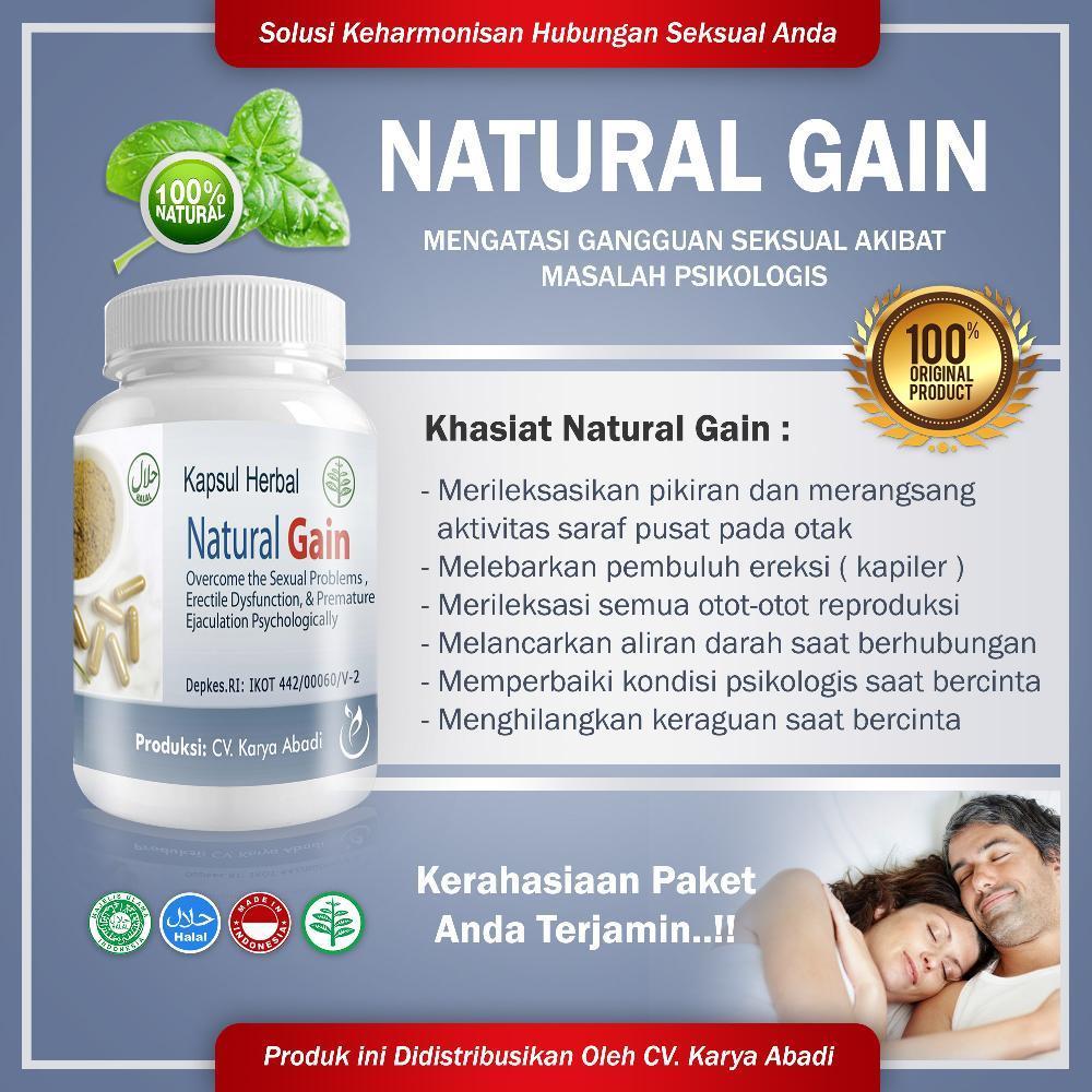 Obat Herbal Kuat Sex Tahan Lama Khusus Pria Dewasa - Naturalgain