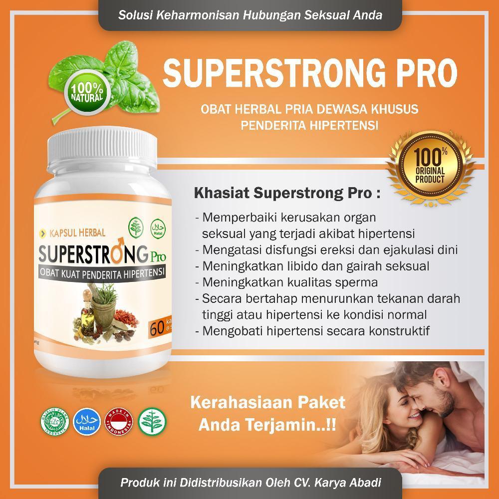 Obat Herbal Kuat Sex Tahan Lama Khusus Pria Dewasa Penderita Hipertensi --... Superstrong Pro