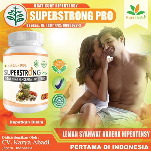 Obat Herbal Kuat Untuk Atasi Gangguan Syahwat Lemah Akibat Hipertensi Darah Tinggi - SuperStrong Pro