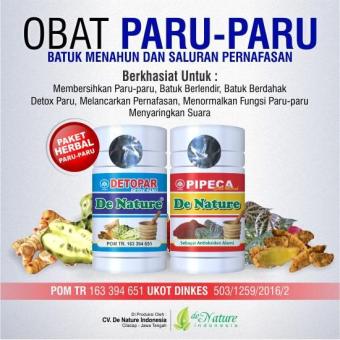 Gambar Obat Paru Paru ( Ispa) (Tbc  Batuk Berlendir   Dll) Herbal Manjur De Nature Detox Paru Herbal Top