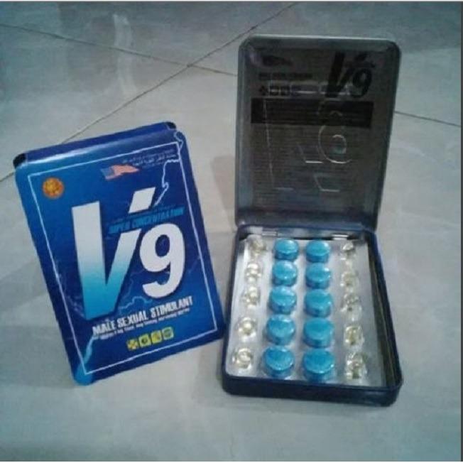 Obat_kuat_pria V9 asli_original Herbal 10 tablet