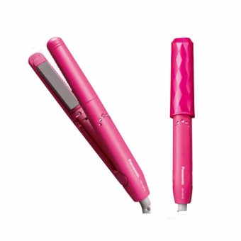 Panasonic EH-HV10 Straight & Curl Straightener / Catokan Rambut - Pink Panasonic EH-HV10 Straight & Curl Straightener / Catokan Rambut - Pink