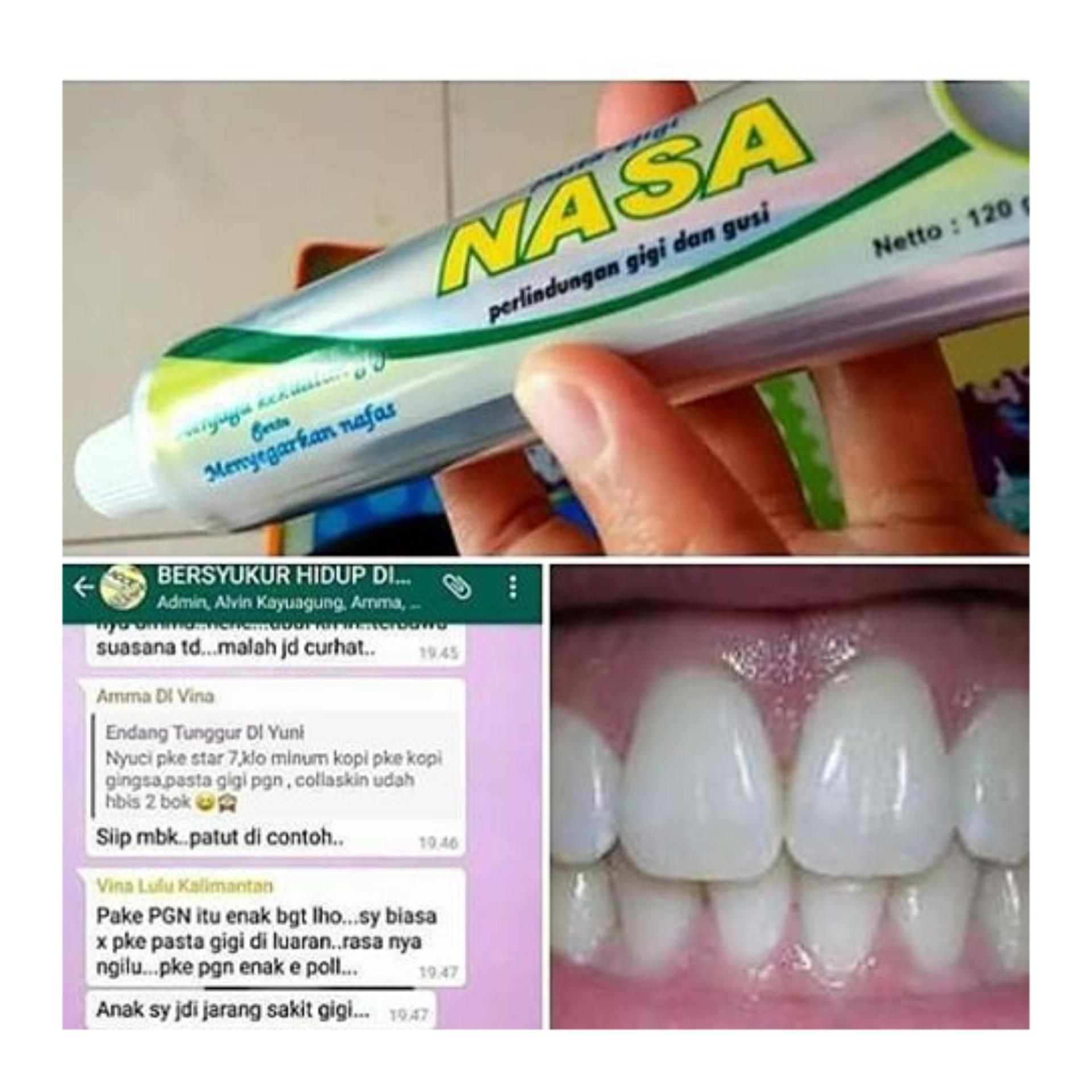 Bk Pasta Gigi Pemutih No 1 Garansi Original Tanpa Gagal Spec dan Pasta gigi Nasa Pemutih gigi obat sakit gigi dan sariawan