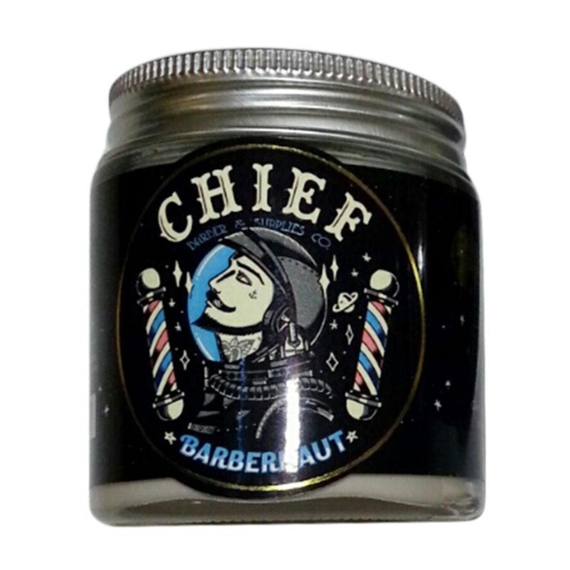 POMADE CHIEF BARBERNAUT SPACE CLAY STRONG HOLD 4.2 OZ POMADE CHIEF BARBERNAUT SPACE CLAY STRONG HOLD 4.2 OZ