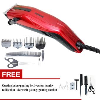 Promo Mesin cukur rambut atau alat cukur rambut Sonar SN 103 - MERAH/ Gratis Gunting 7 IN 1 - KOMPLIT Promo Mesin cukur rambut atau alat cukur rambut Sonar SN 103 - MERAH/ Gratis Gunting 7 IN 1 - KOMPLIT