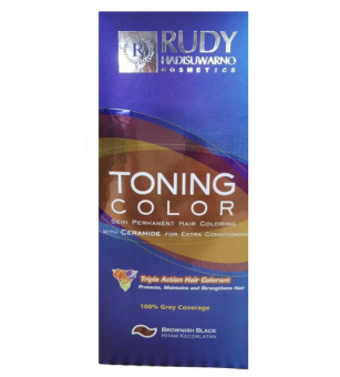 Rudy Hadisuwarno Toning Color Brownish Black - Pewarna Rambut Rudy Hadisuwarno Toning Color Brownish Black - Pewarna Rambut
